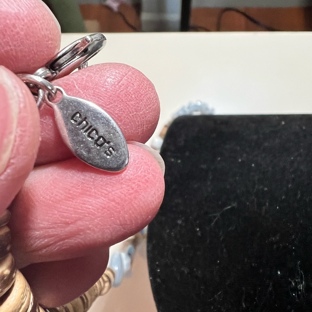 Chico’s Double Strand Beaded Statement Necklace, … - image 5